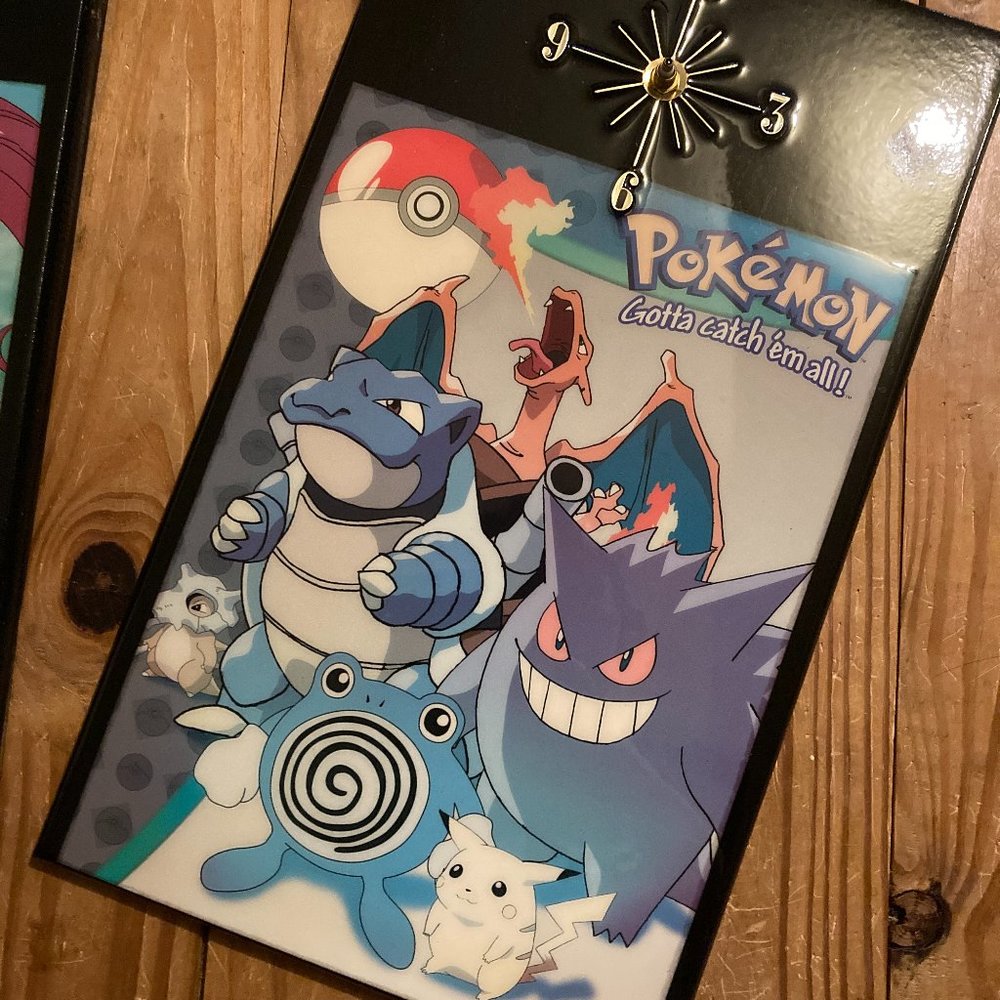 vintage Pokemon clocks